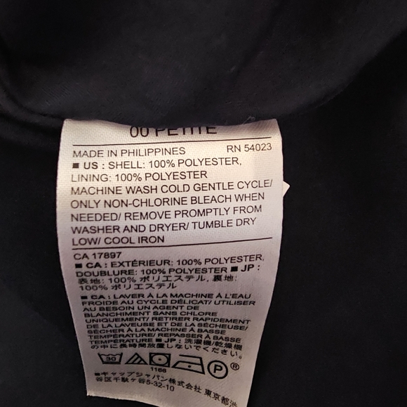 Banana Republic blue and red floral, 3/4 sleeve, pockets midi dress. 00P - Picture 6 of 6